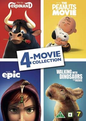 Ferdinand, The Peanuts Movie, Epic, Walking With Dinosaurs (4 Collection Movies)